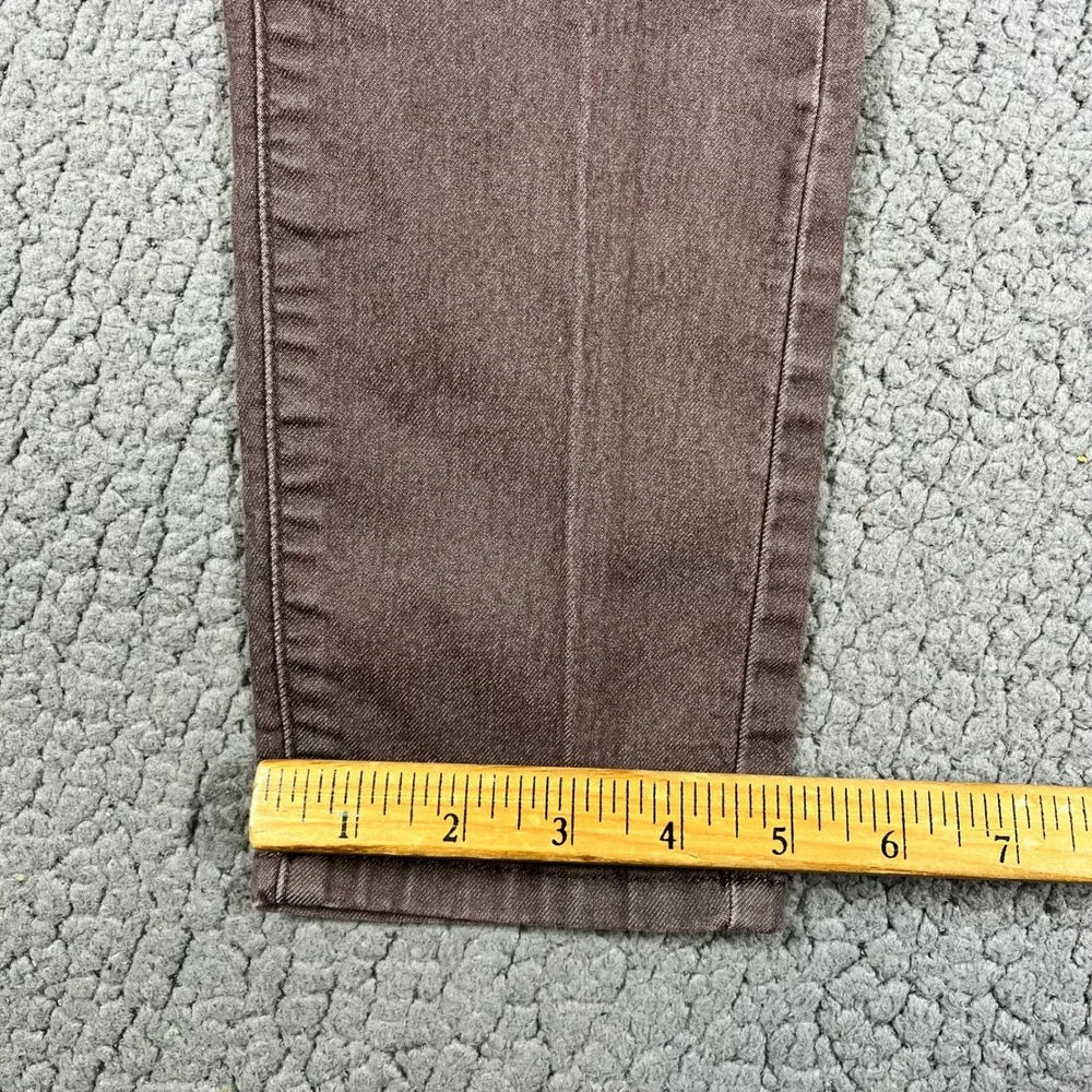 Prana Kara Jeans Womens 2/26 Brown Slim Tapered Leg Stretch Denim Pants 5759 - Picture 9 of 10